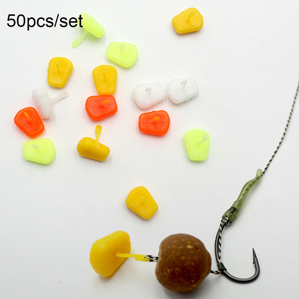 Bộ 50 Phụ Kiện Chặn Móc Câu Hình Hạt Ngô Nhiều Màu Sắc Chất Lượng Cao
