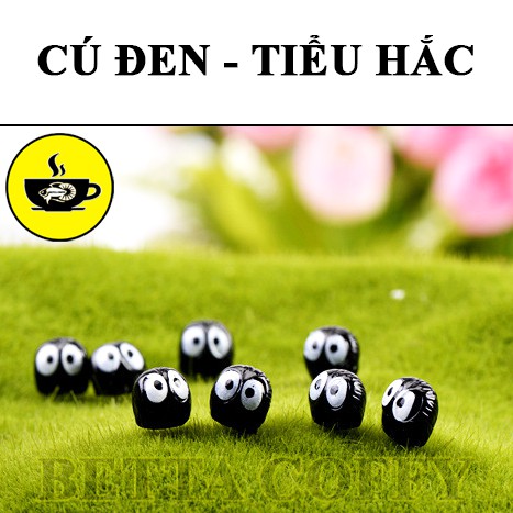 Tiểu Hắc - Cú đen mini 1cm - Trang Trí Tiểu Cảnh