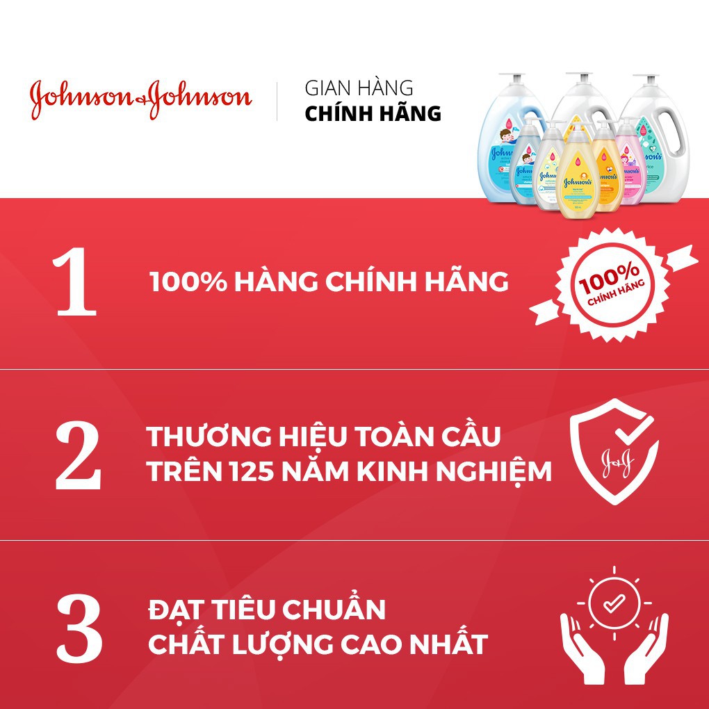 [Thái] Sữa tắm gội cho bé Johnson’s Baby top-to-toe 500ml (màu vàng) - Ngừa rôm sảy