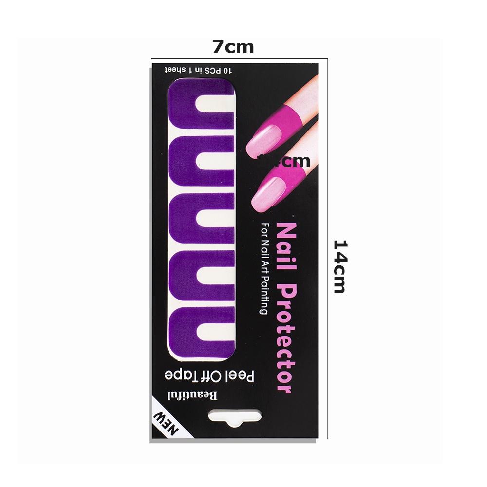 [Hàng mới về] Bộ 10 miếng dán bảo vệ ngón tay chống bắn giọt hình chữ U sử dụng tiện lợi