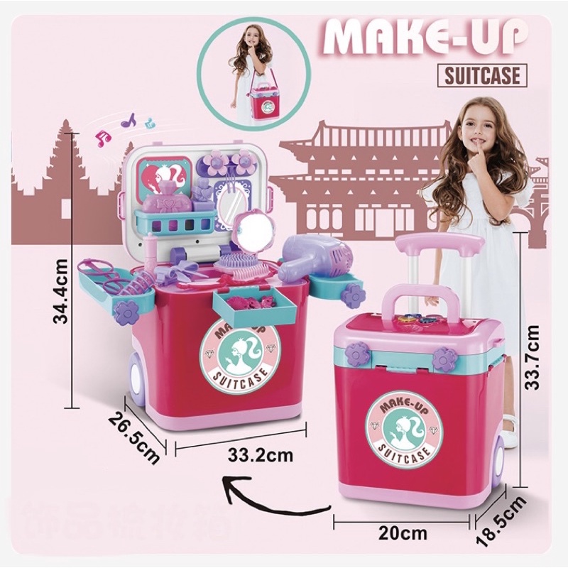 [Hàng sẵn]Bộ đồ chơi bác sĩ -đồ trang điểm -dụng cụ nhà bếp bằng xe đẩy đồ chơi