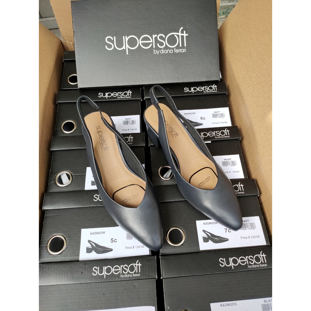 GIÀY CAO GÓT ĐẾ BẰNG  SUPER SOFT HÀNG VNXK , DA BÒ THẬT ÊM DỊU CÓ QUAI SAU GÓT.