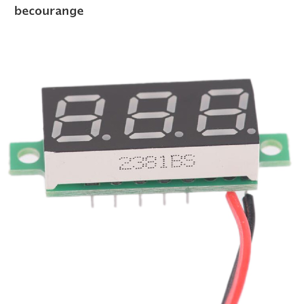 Vôn kế cỡ nhỏ 2 dây màn hình LED với 3 số DC 2.5-30V