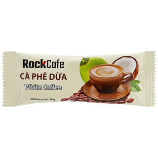 Cà phê dừa RockCafe White Coffee hộp 240gr