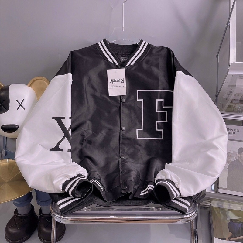Áo khoác bomber bóng chày dù mero 2 lớp unisex ulzzang nam nữ