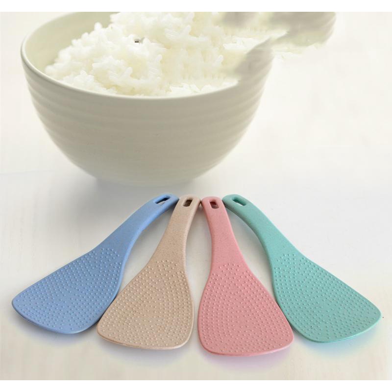 Vá thìa múc cơm nhựa lúa mạch chống dính nhiều màu