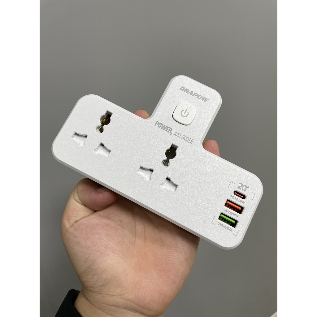 Ổ cắm đa năng, Đèn ngủ, Sạc nhanh PD 20W 3 in 1, Bảo hành 1 đổi 1