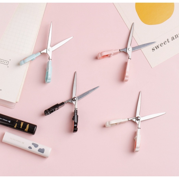 Kéo cắt giấy cầm tay, kéo bấm hình chân mèo dễ thương