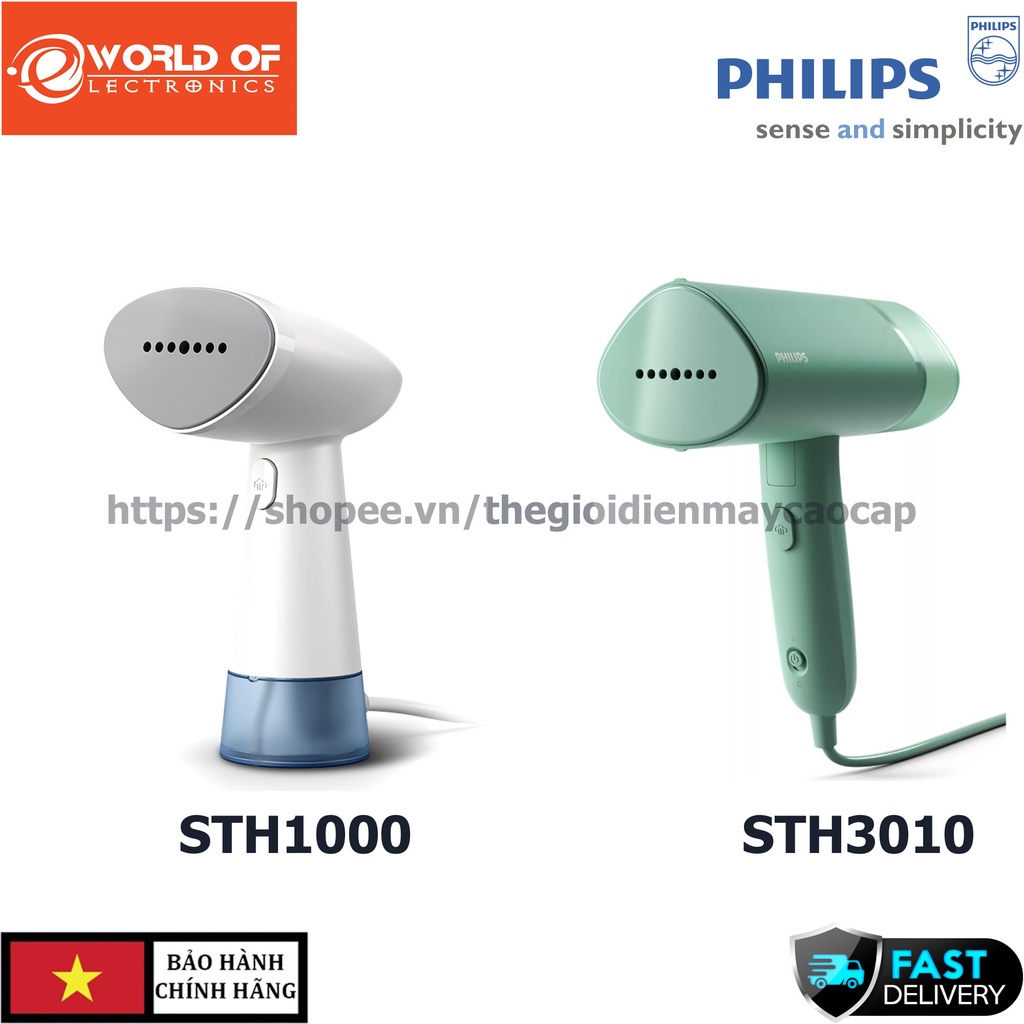 Bàn ủi hơi nước du lịch Philips STH3010 /70 và STH1000 /10