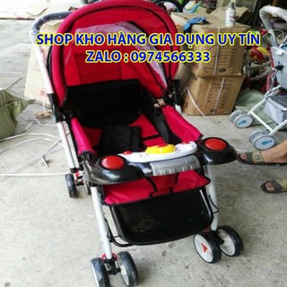 xe đẩy 2 chiều 3 tư thế QD109 ( gấp gọn + 3 tư thế + nhạc + bàn ăn )