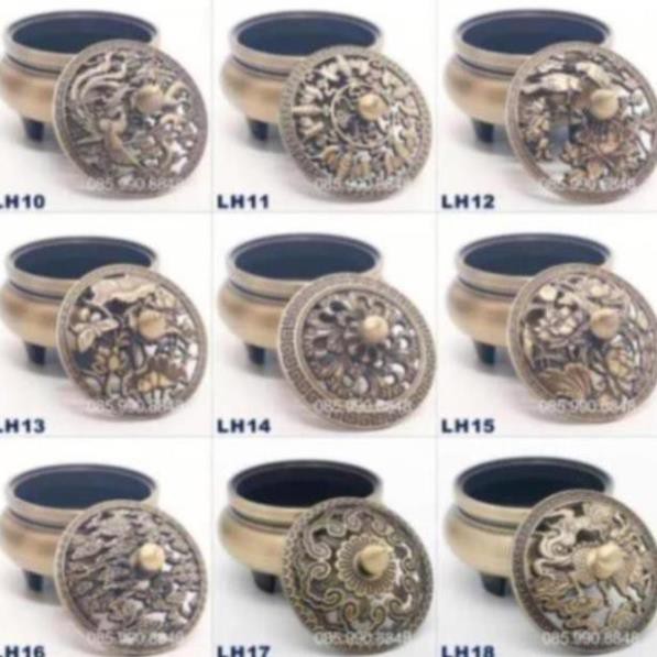 Lư xông trầm, lư đốt trầm cao cấp chất liệu đồng nguyên khối - Lư hương dùng là mê