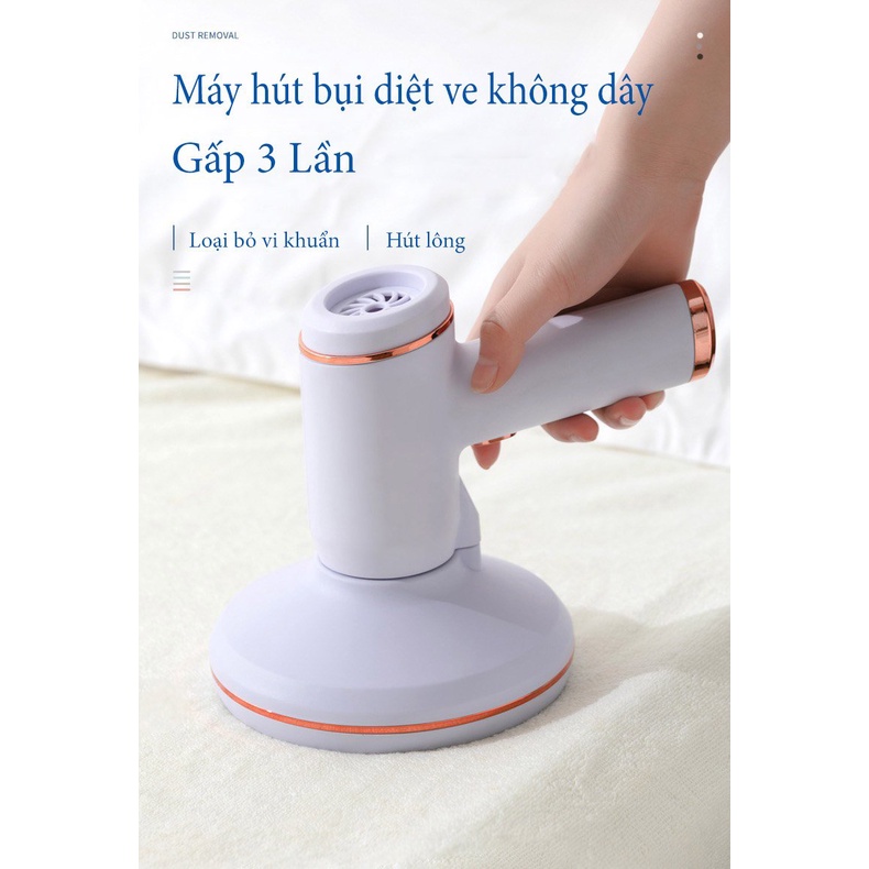 MÁY HÚT BỤI MINI CẦM TAY KHÔNG DÂY - MÁY HÚT VE CHÓ MÈO CAO CẤP - BH 6 THÁNG.