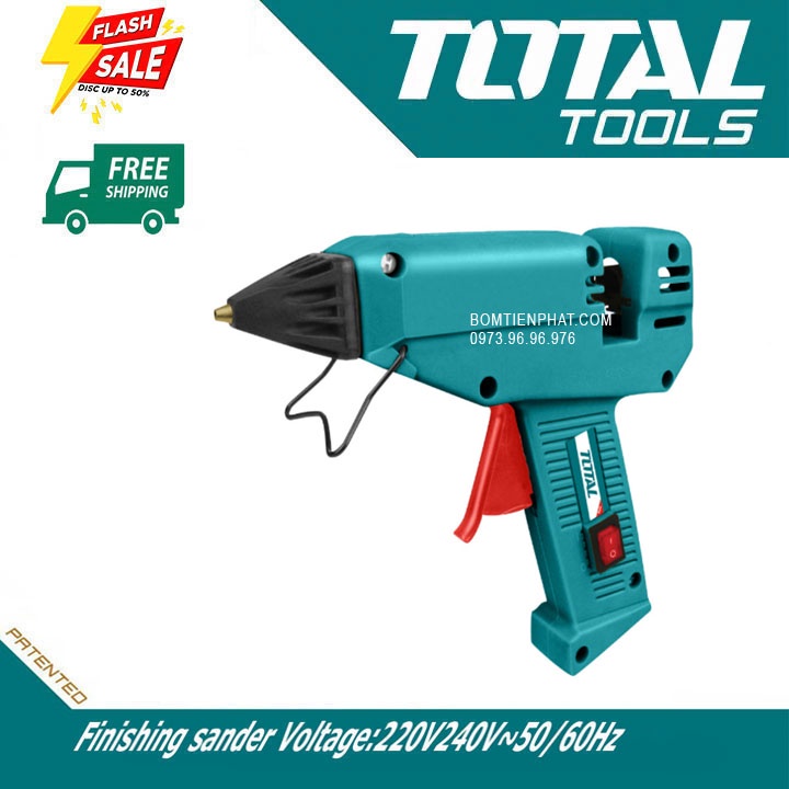 Súng bắn keo nến 220W Chính Hãng TOTAL TT301111 Dán gỗ, nhựa, handmade Thời gian làm nóng 3 Phút - TOTAL TOOLS WORLD