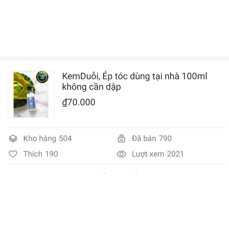 Kem Duỗi/ Ép Tóc Tại Nhà Không Cần Dùng Nhiệt, Đơn Giản (Link Cũ Bị Xoá) | WebRaoVat - webraovat.net.vn