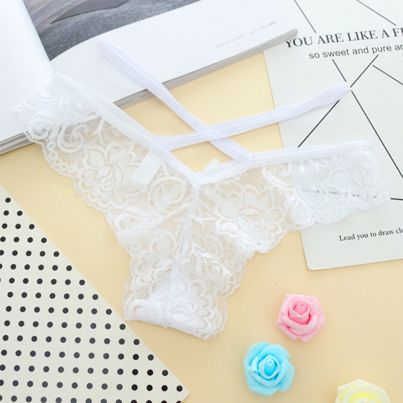 Quần Lót Ren Lọt Khe Dây Chéo Lưng Gợi Cảm Cho Nữ