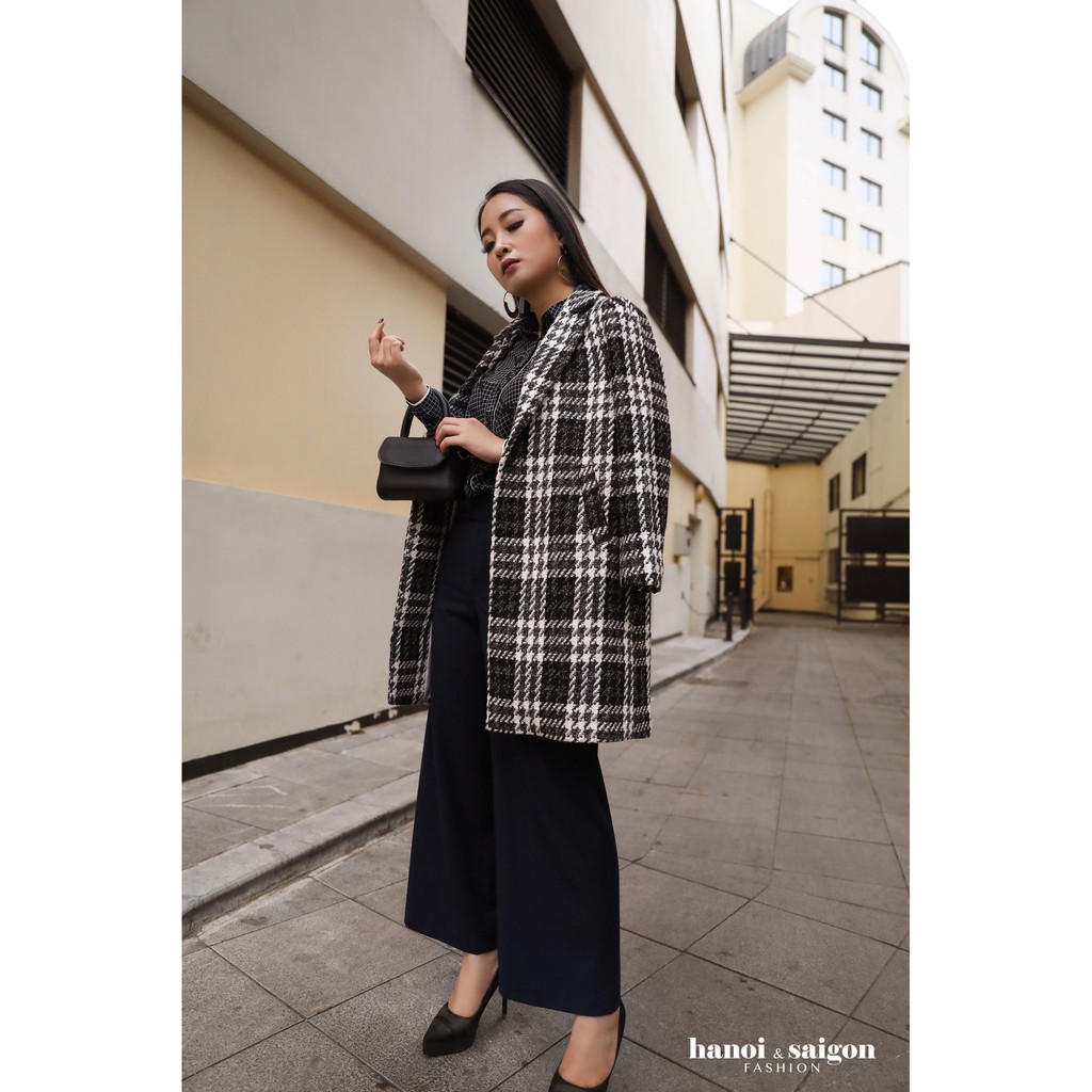 Măng Tô 🍀 FREESHIP 🍀 Áo Khoác Dạ Dáng Dài Kẻ Caro MT001 | BigBuy360 - bigbuy360.vn
