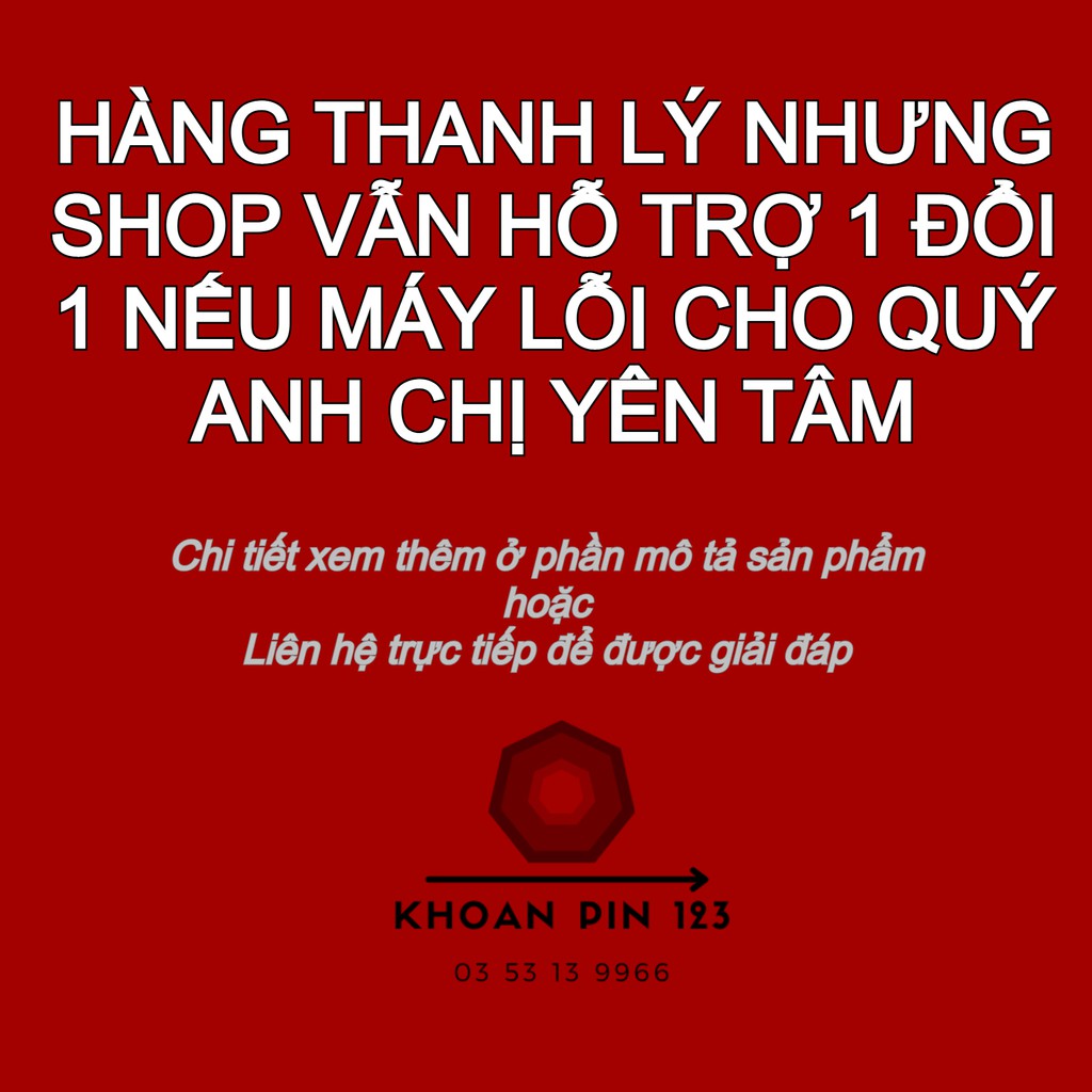 Thân máy khoan, bắt vít, siết bulong, máy cưa kiếm dùng pin và điện thanh lý