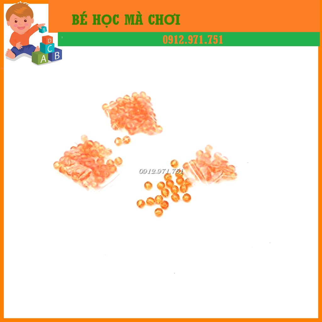 Bộ cườm 45 chuỗi cườm và 45 hạt cườm trong cao cấp - Gíao cụ Montessori