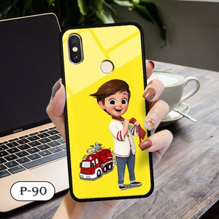 Ốp lưng kính 3D Xiaomi Redmi Note 6 Pro-cute
