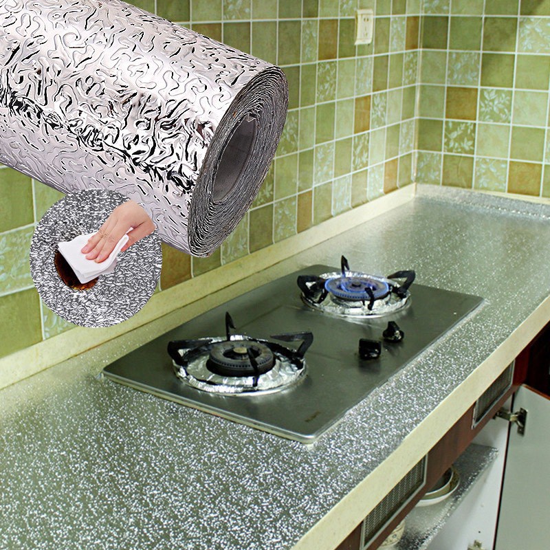 Cuộn Giấy Bạc Dán Bếp Cách Nhiệt, Miếng Decal Dán Tường Nhà Bếp Chống Thấm Bền Đẹp 2456 Chợ Tốt Store