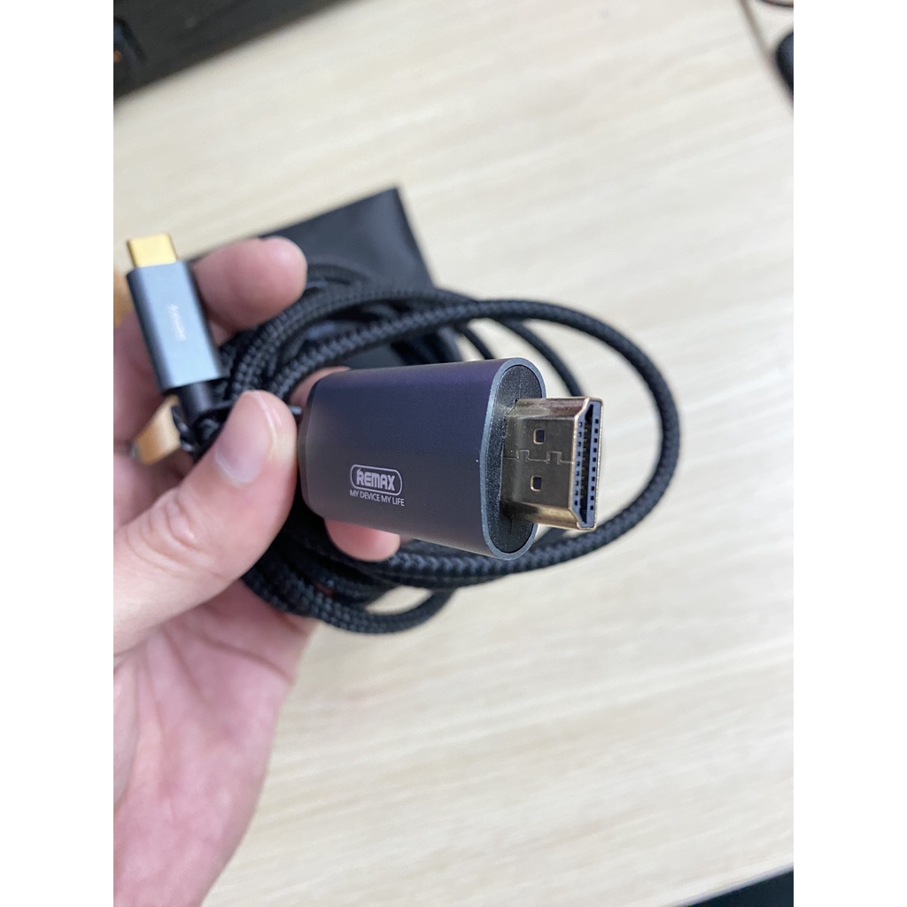 Cáp HDMI cho thiết bị Type C Remax RC-C017a hỗ trợ xuất hình ảnh 4K