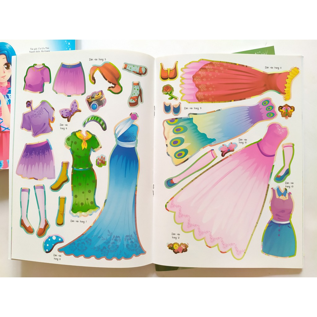 Sách - Set 10 Cuốn Dán Hình Trang Phục Công Chúa Tuyệt Đỉnh - Chọn Lẻ