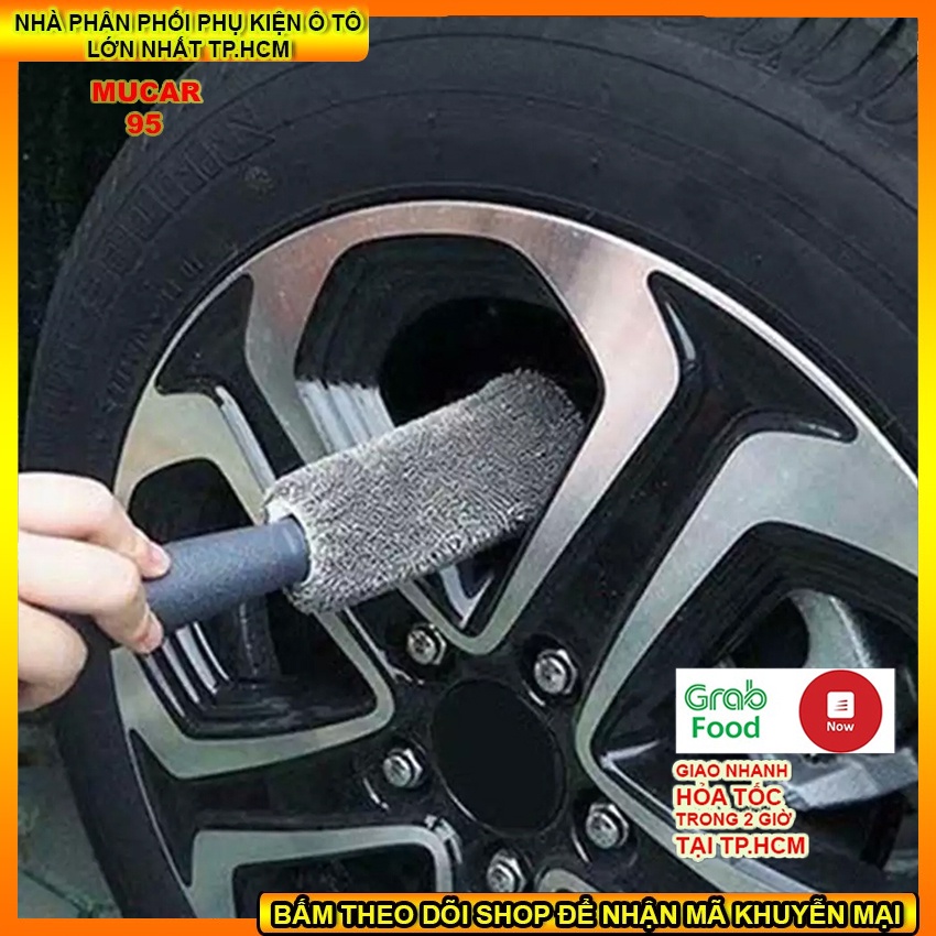 Bộ 5 dụng cụ lau xe chuyên dụng CAR CLEANING KIT, chất liệu từ sợi siêu nhỏ Microfiber, kèm túi đựng