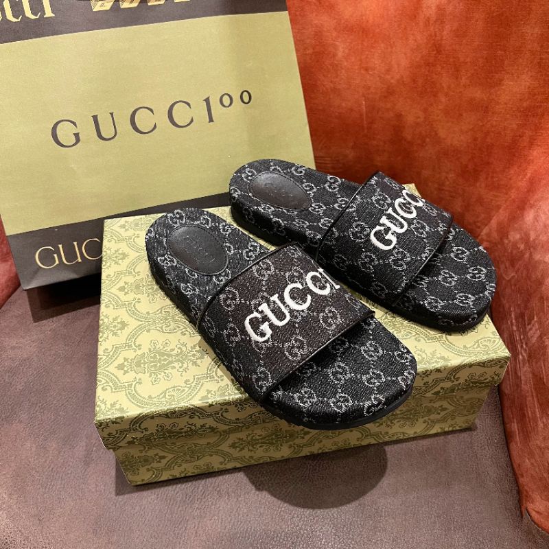 Dép Gucci thêu siêu Hot.