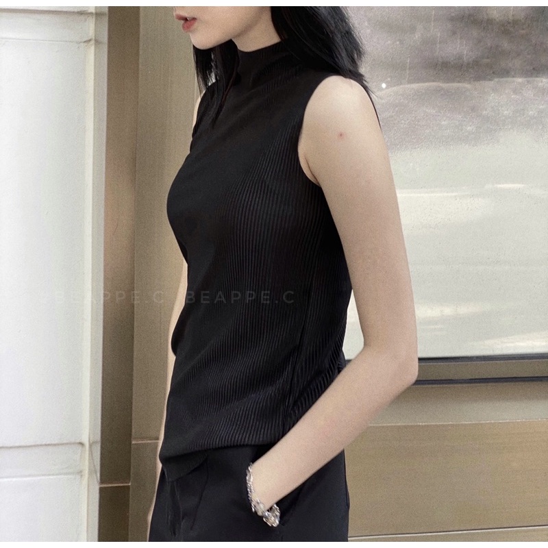 chất liệu xếp ly nhún mềm nhẹ thích hợp Xuân hè kiểu dáng basic