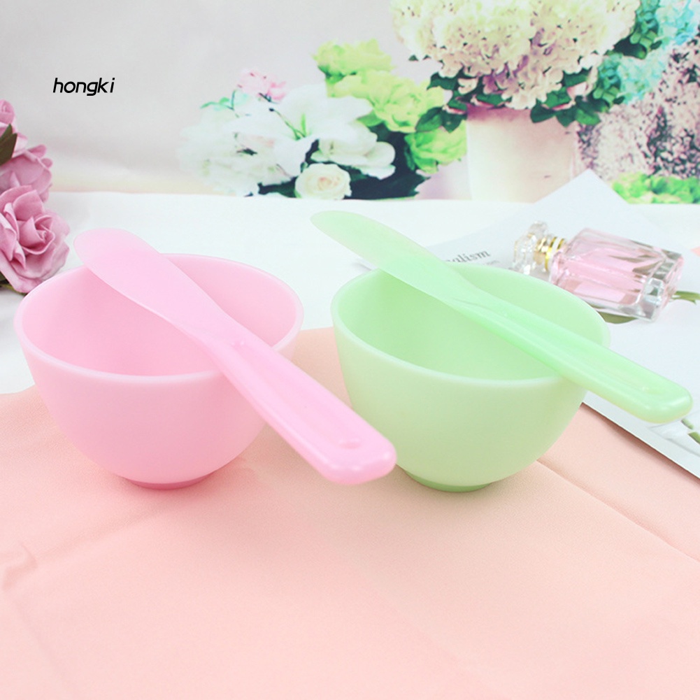 Bộ Dụng Cụ Bát Làm Mặt Nạ Đắp Mặt Bằng Silicone Kèm Que Và Cọ Tiện Lợi