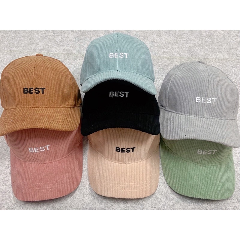 MŨ KẾT NHUNG GÂN THÊU BEST THỜI TRANG