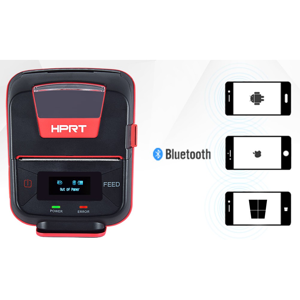 Máy in hóa đơn siêu thị tem nhãn di động HPRT HM-E300