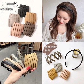 Chất Lượng Cao Băng đô cài tóc rửa mặt Răng Cưa Gấp Lại Được Chống Trượt Vô Hình Răng Cưa Băng đô cài tóc rửa mặt