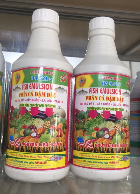 Phân cá đậm đặc- FISH EMULSION- chai 1 lít