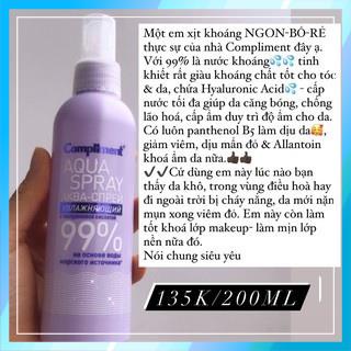 Xịt khoáng Aqua phục hồi 99% Compliment 200ml hàng nội địa Nga | BigBuy360 - bigbuy360.vn
