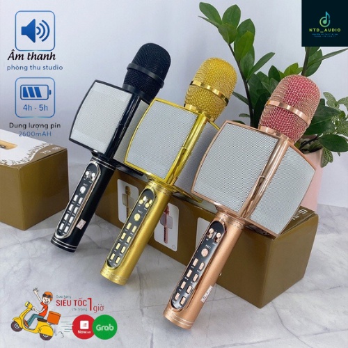 Micro karaoke bluetooth YS-91. Micro không dây, mic karaoke chất lượng, Chính hãng