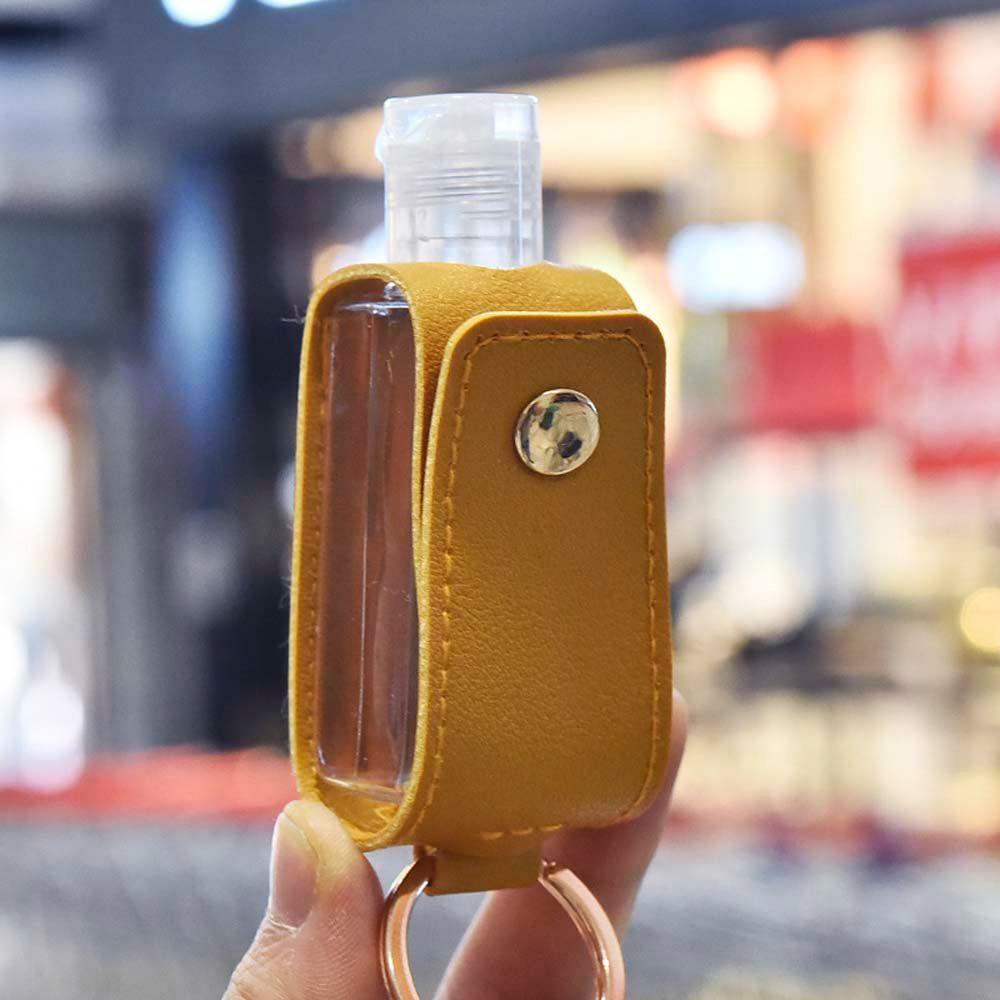 Vỏ Da PU Nhựa Đựng Nước Rửa Tay 30ml Chống Rò Rỉ Có Tua Rua Cho Du Lịch
