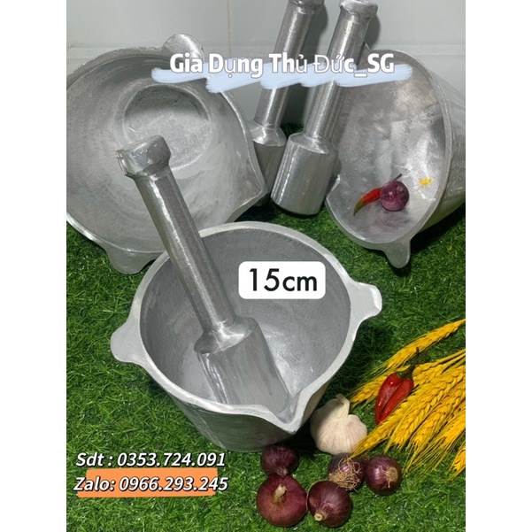 Trầy Cối Gang Đúc Đặc Nguyên Khối - Siêu Bền - Bao Đâm Bao Gõ