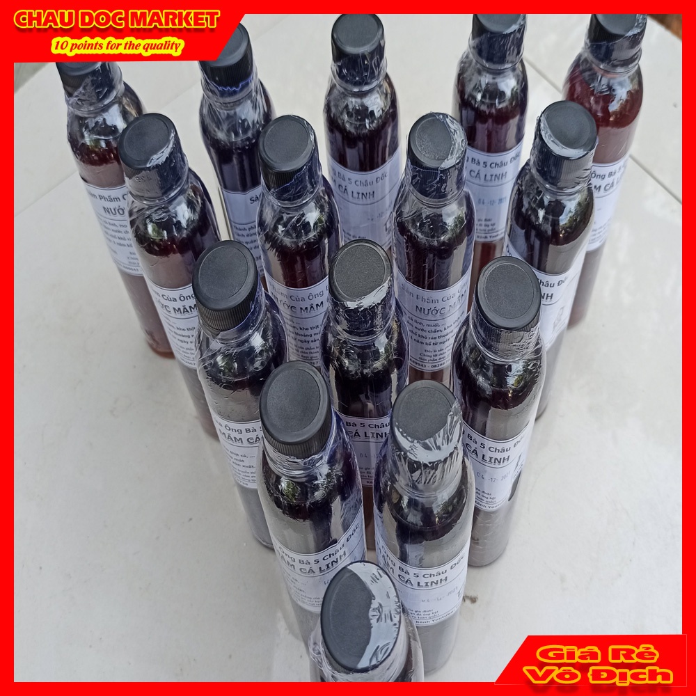 Nước Mắm Cá Linh Nguyên Chất Chai 330 ml Nhà làm .