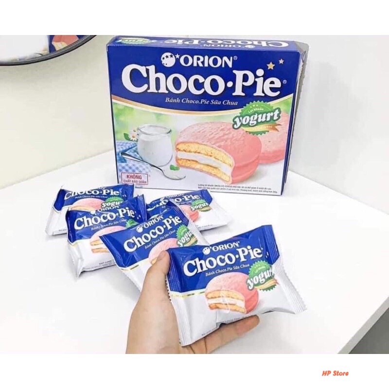 Lẻ 2 Bánh Chocopie Sữa Chua Vị Dâu Yogurt Thơm Ngon Chính Hãng