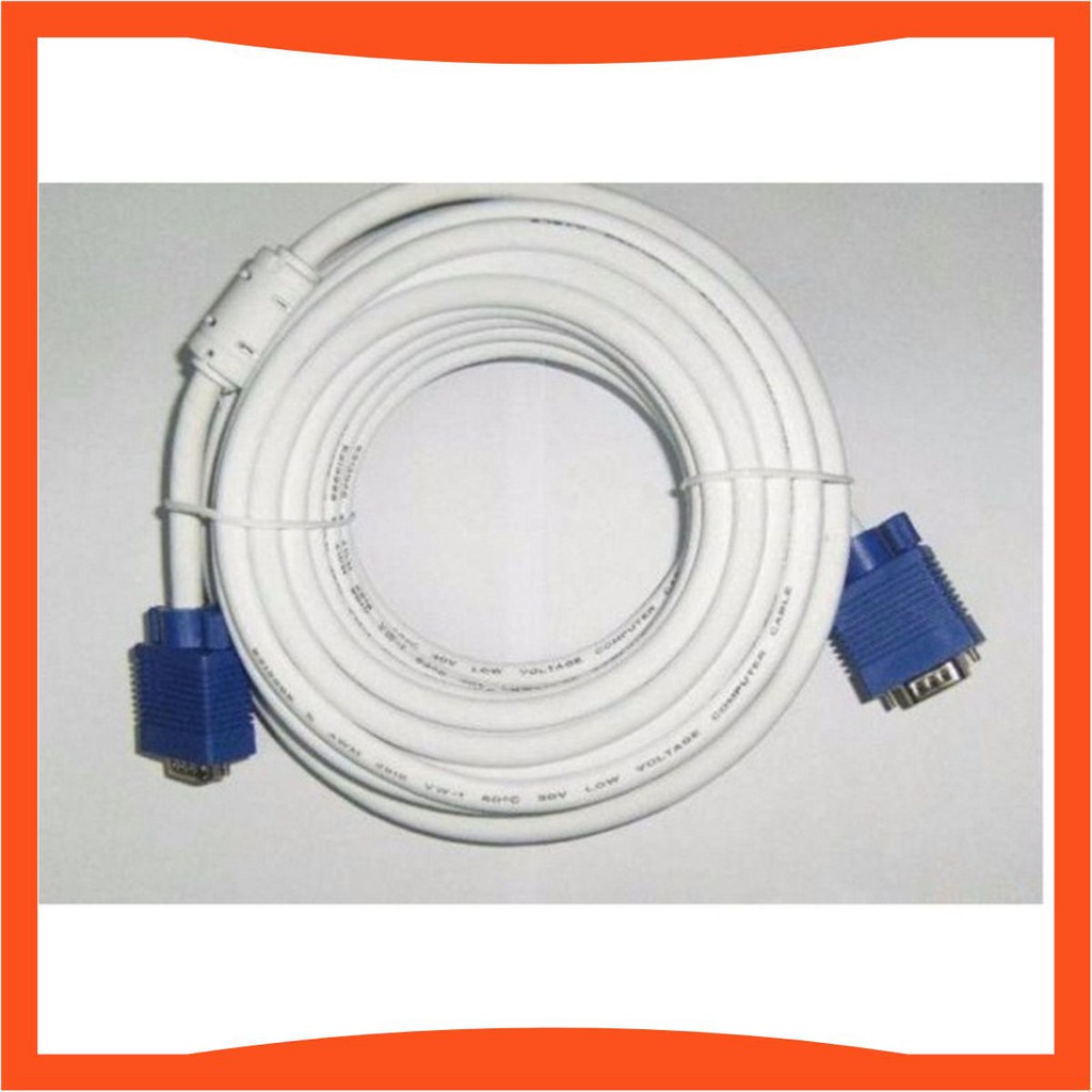 [Loại 1] Dây VGA 15M trắng chống nhiễu cao cấp