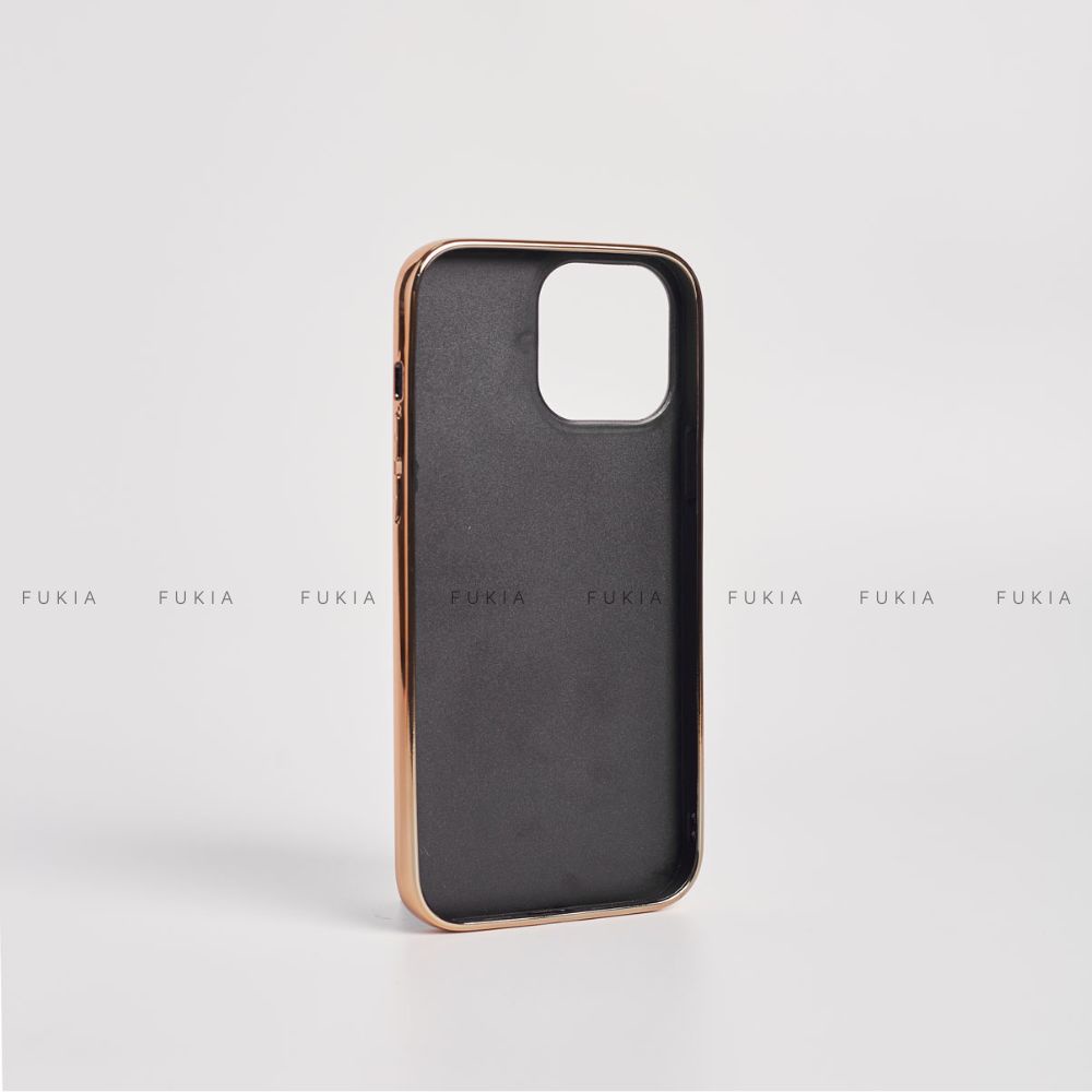 Ốp da thủ công Epsom Viền Gold dành cho IPhone 14/14Plus/14Pro/14Promax/13/13Pro/13Promax/12/12Pro/12Promax ODTC104