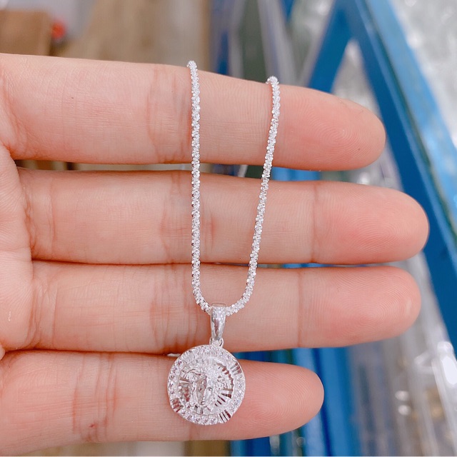 Dây chuyền hình mặt người nhỏ bạc NGỌC MẬU