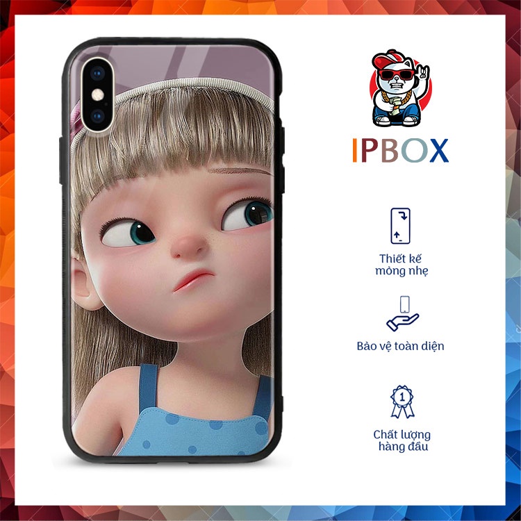 Ốp Đẹp Ip8 Plus In Hình Cô Gái - Girl IPBOX Cho Iphone 12/IP6/IP7/IP8/IPx/IP11/Xr