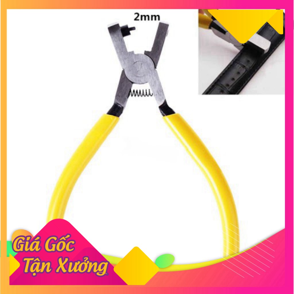 Xả hàng kềm bấm lỗ dây da đồng hồ