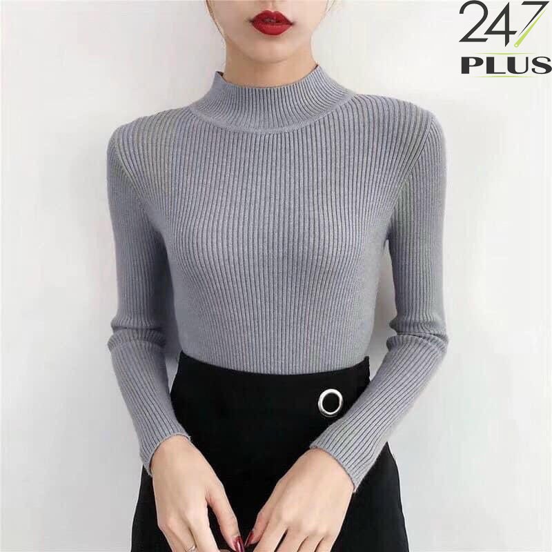 Áo len tăm dài tay cổ 3 phân | BigBuy360 - bigbuy360.vn