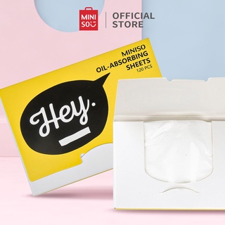 Giấy thấm dầu thừa giảm bả nhờn Miniso 2 gói x120 miếng (màu ngẫu nhiên)