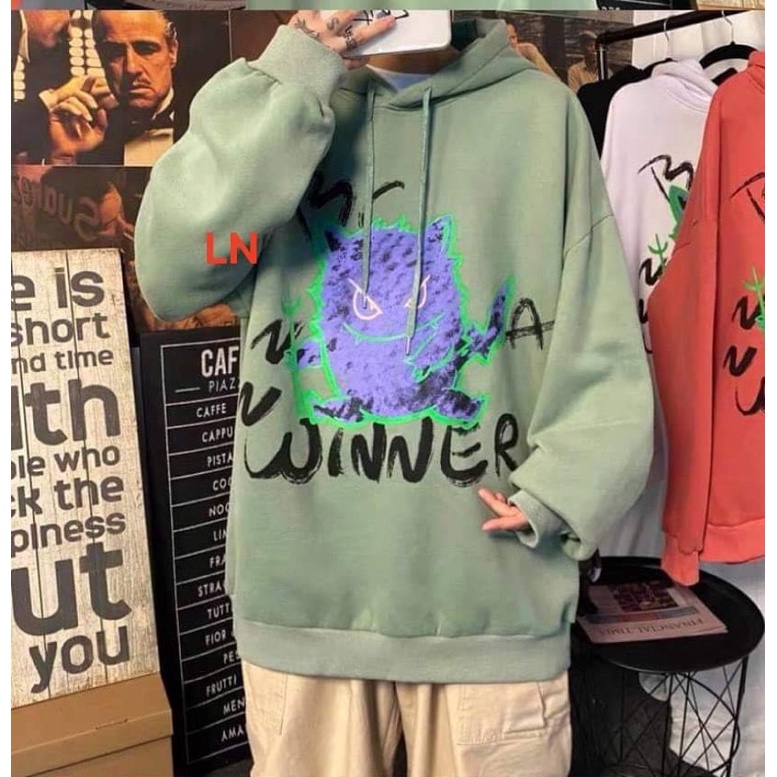 Áo hoodie hoạt hình winer LN11