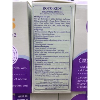 Canxi RotoKids Tăng Chiều Cao Cho Bé