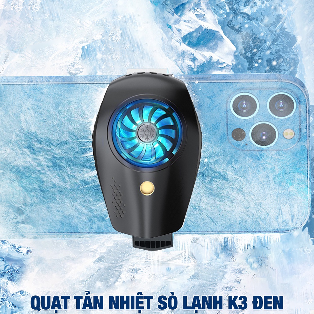 Memo DL07 Quạt tản nhiệt điện thoại K3/ K4 Pro / Memo DL08 - Quạt tản nhiệt sò lạnh Memo DL01 DL02 DL03 DL05 DL06 DL88